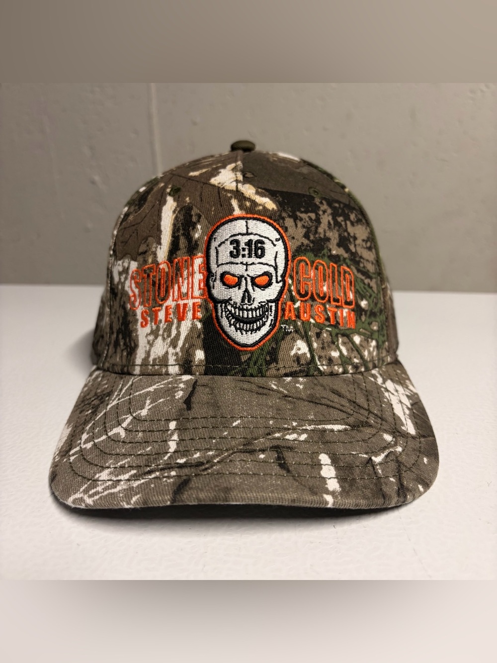 WWE Stone Cold Steve Austin 3:16 Skull Tree Camo Snapback Hat